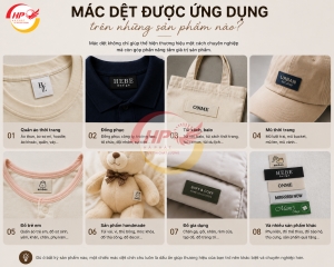 Mác dệt được ứng dụng trên những sản phẩm nào?